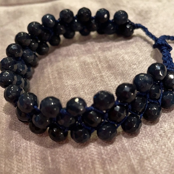 GENUINE Chalcedony Briolette Beaded Bracelet NWOTS - Picture 11 of 13